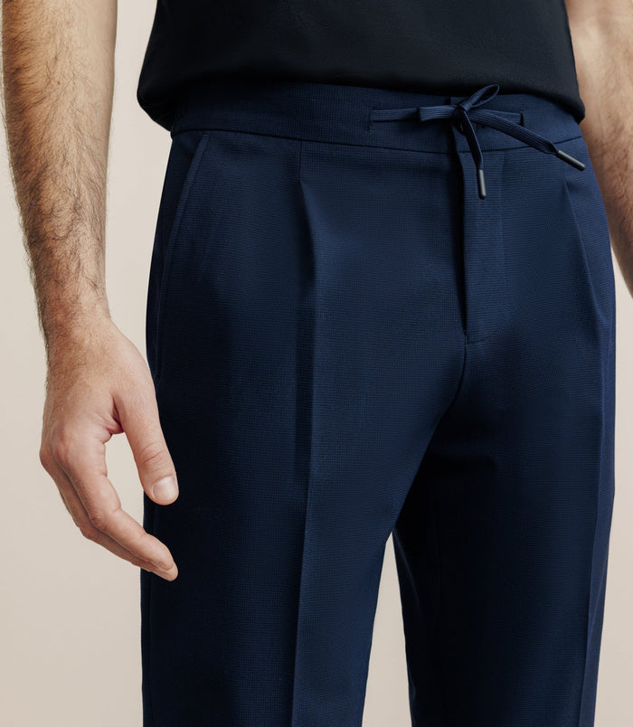 Izac Pantalon Ville Armuré Bleu Marine