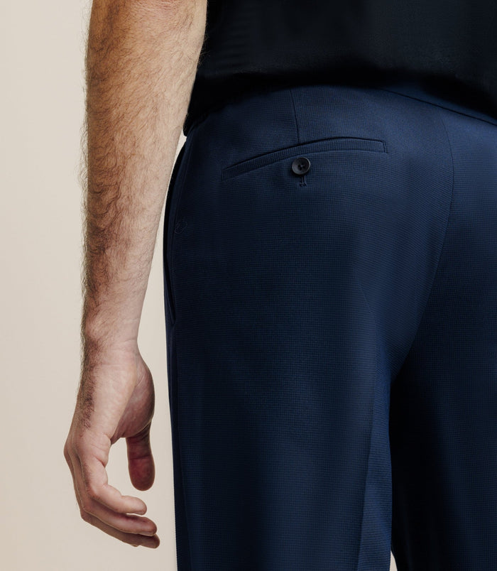 Izac Pantalon Ville Armuré Bleu Marine