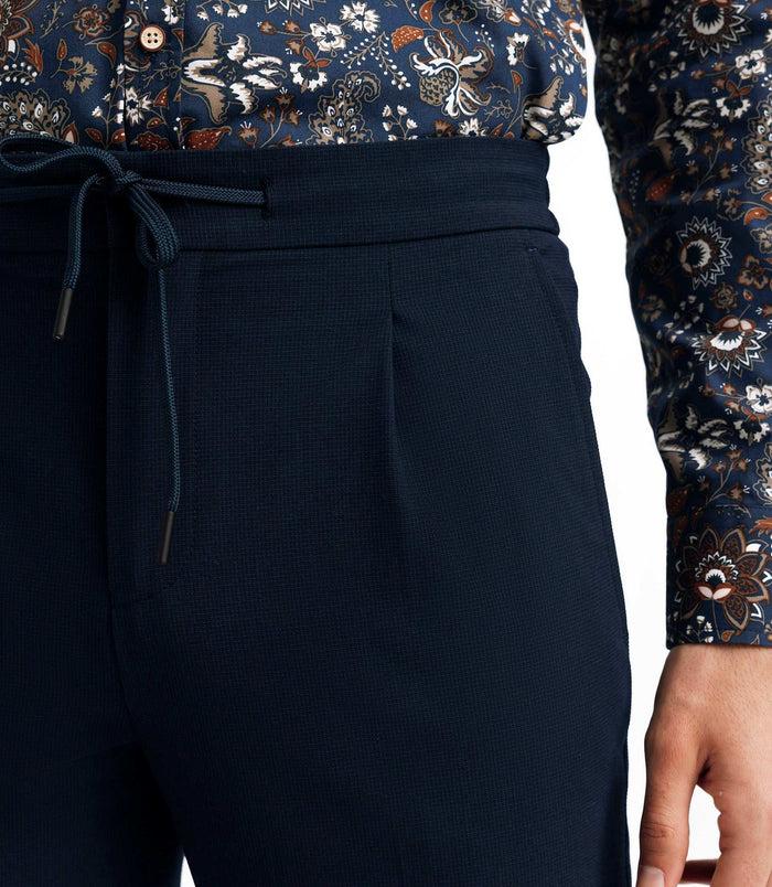 Izac Pantalon Ville Armuré Bleu Marine