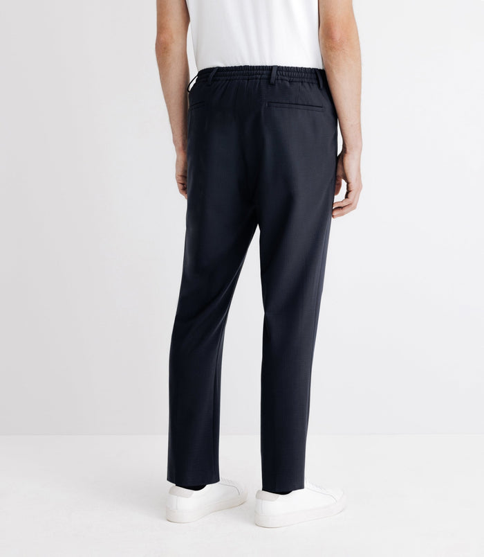 Izac Pantalon Ville Avec Cordon Marine