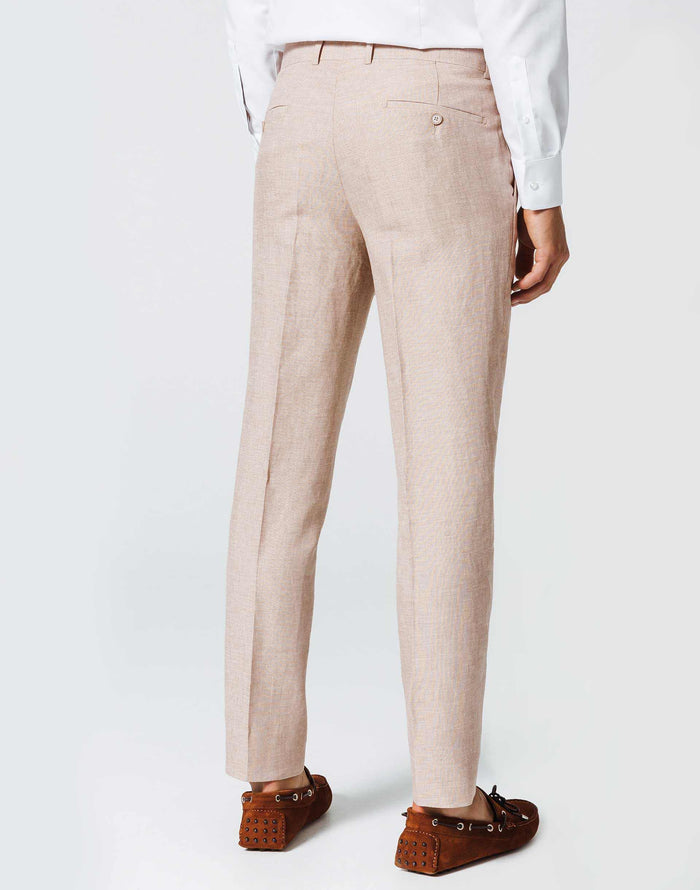 Izac Pantalon Ville Beige Basique