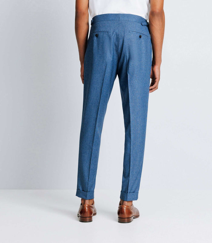 Izac Pantalon Ville Bleu Effet Denim