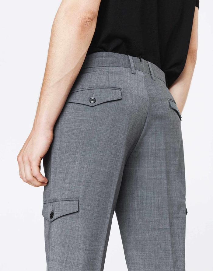 Izac Pantalon Ville Cargo Gris "Tunning"