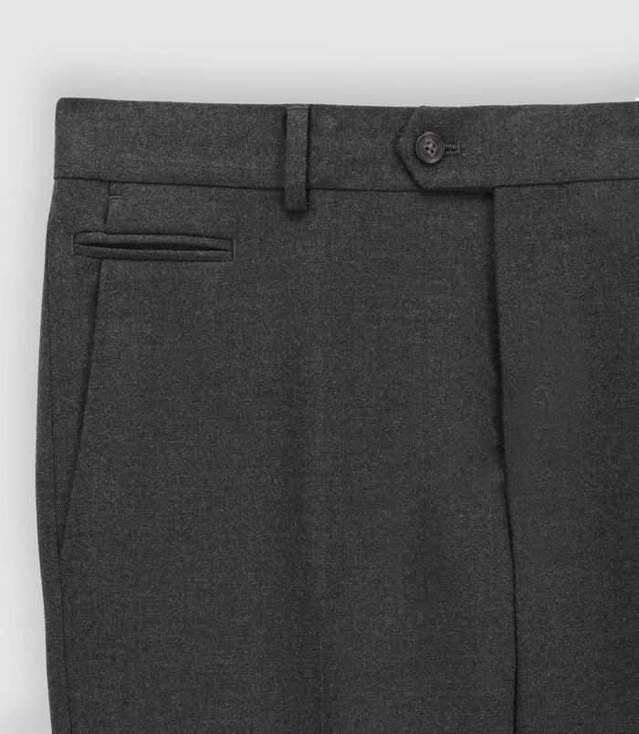 Izac Pantalon Ville En Flanelle Gris