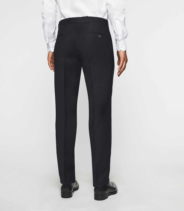 Izac Pantalon Ville En Laine Marine FLIBRE