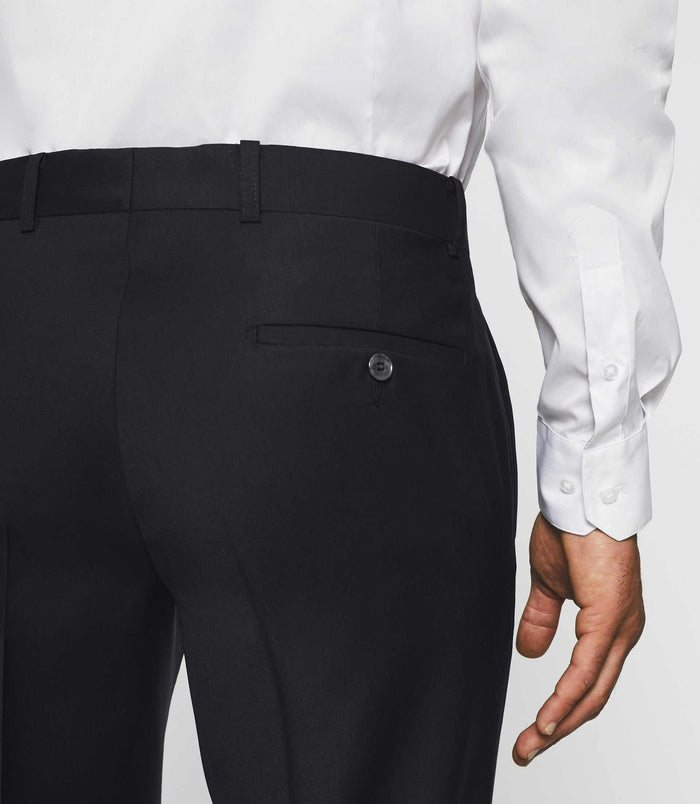 Izac Pantalon Ville En Laine Marine FLIBRE