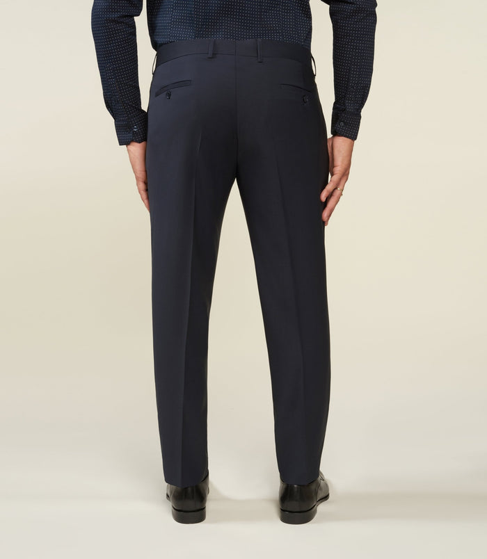 Izac Pantalon Ville En Laine Marine LIBREBT