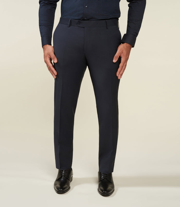 izac Pantalon ville en laine marine LIBREBT