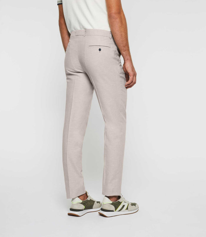 Izac Pantalon Ville En Lin Rose "Bcalice"