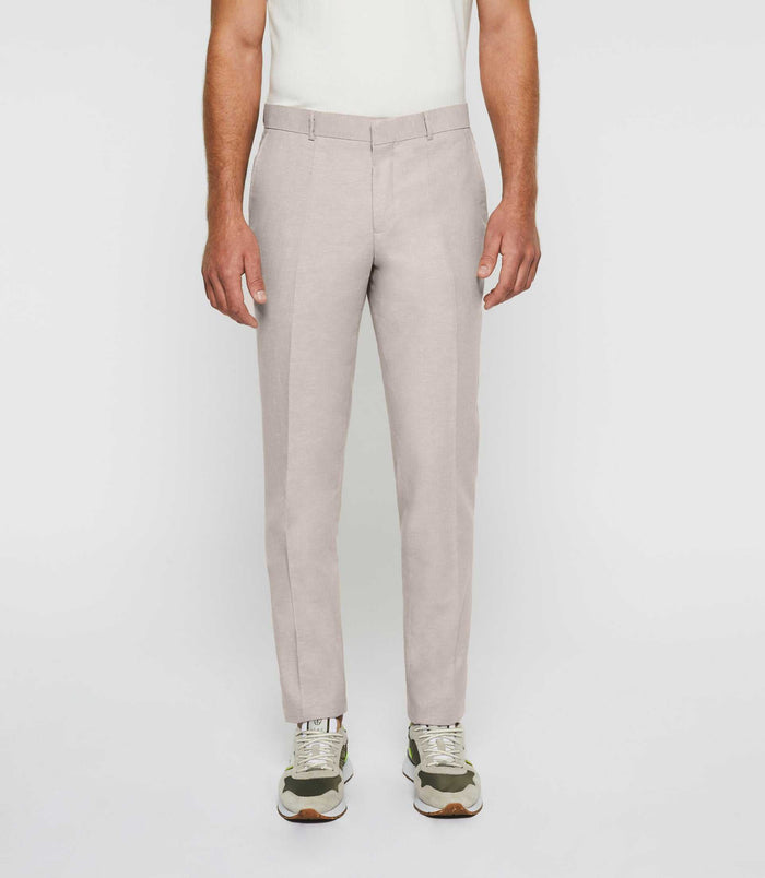 izac Pantalon ville en lin rose "Bcalice"