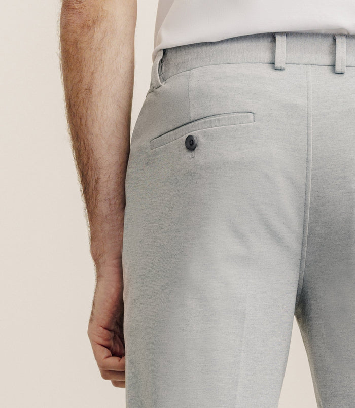 Izac Pantalon Ville En Maille Gris