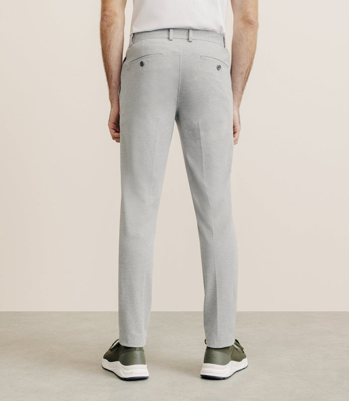 Izac Pantalon Ville En Maille Gris