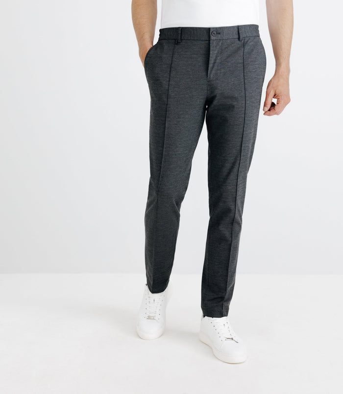 izac Pantalon ville en maille gris