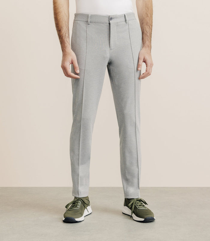 izac Pantalon ville en maille gris
