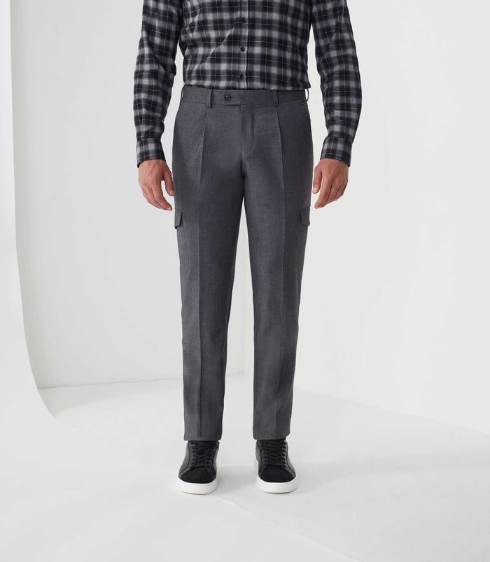 Izac Pantalon Ville Gris Foncé "Gvelouto"