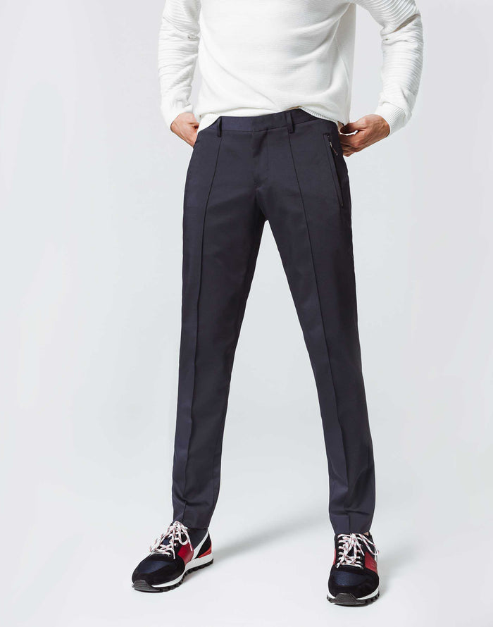 izac Pantalon Ville Navy Basique