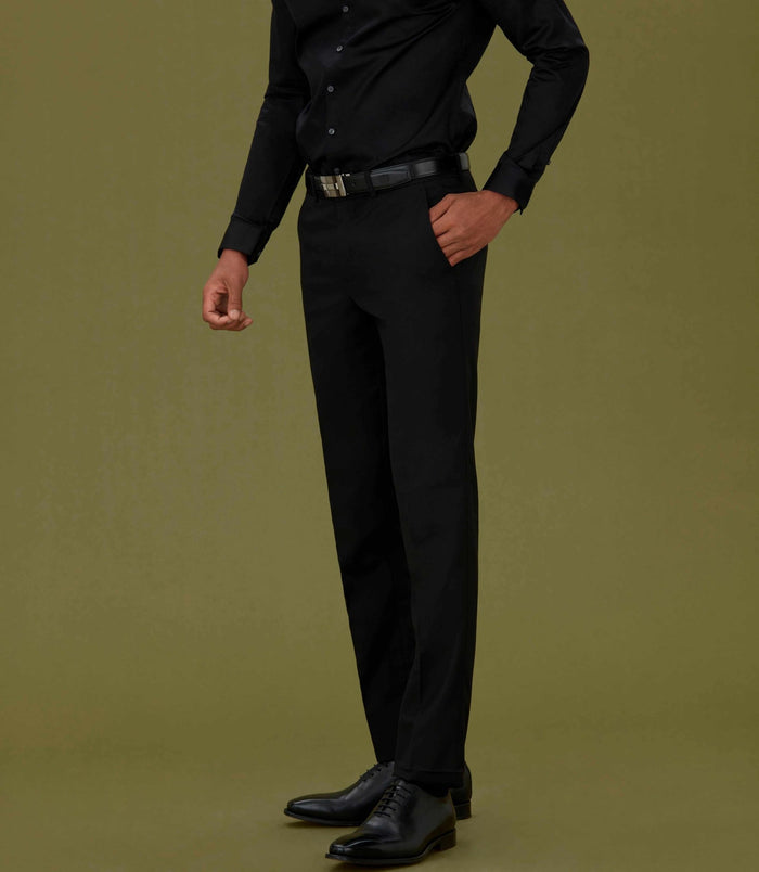 Izac Pantalon Ville Noir "Nélégant"