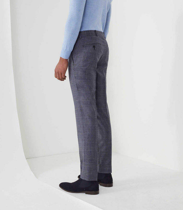 Izac Pantalon Ville Prince De Galles Bleu "Négerie"