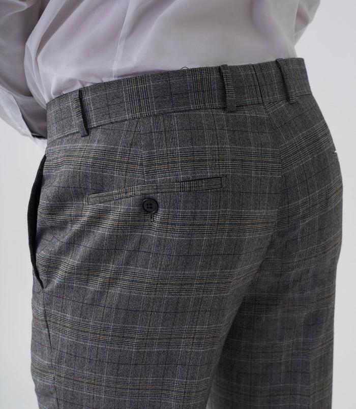Izac Pantalon Ville Prince De Galles Gris "Gvintage"