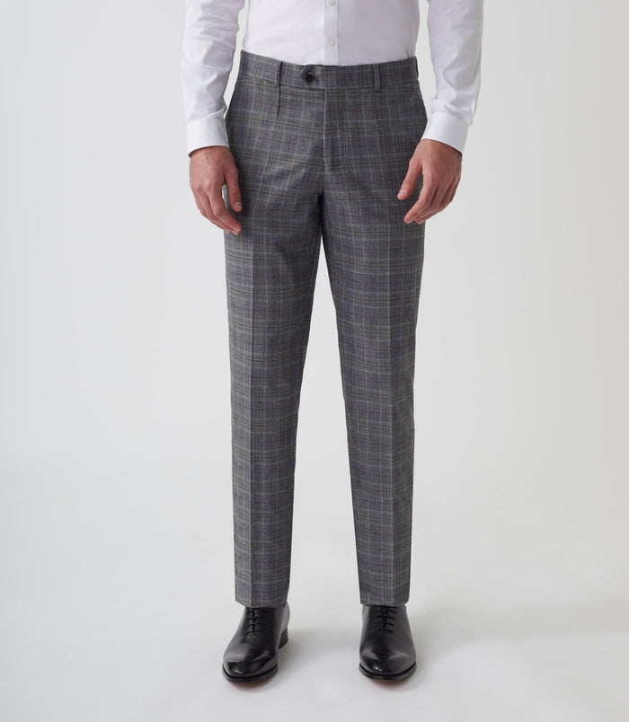 izac Pantalon ville Prince de Galles gris "Gvintage"