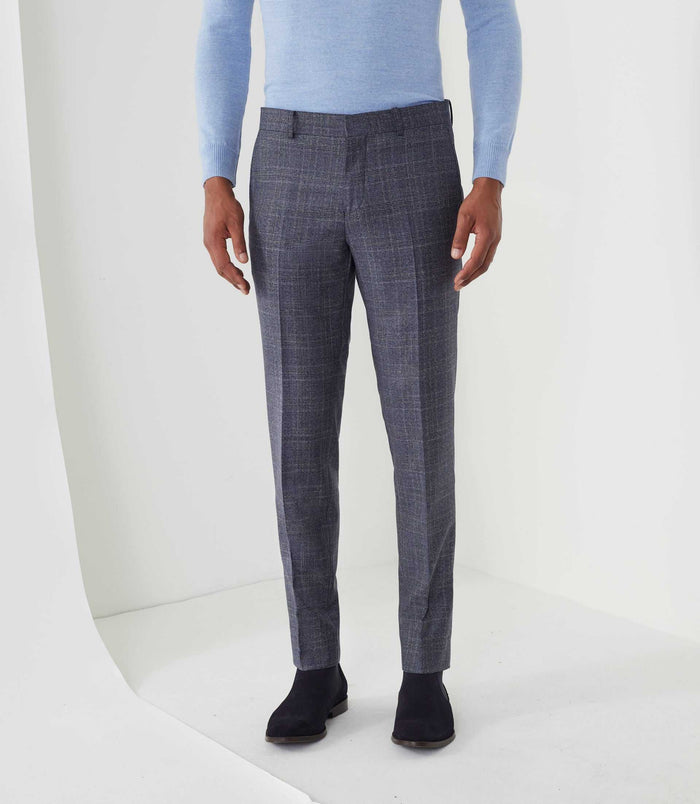 izac Pantalon ville Prince de Galles marine "Gerie"