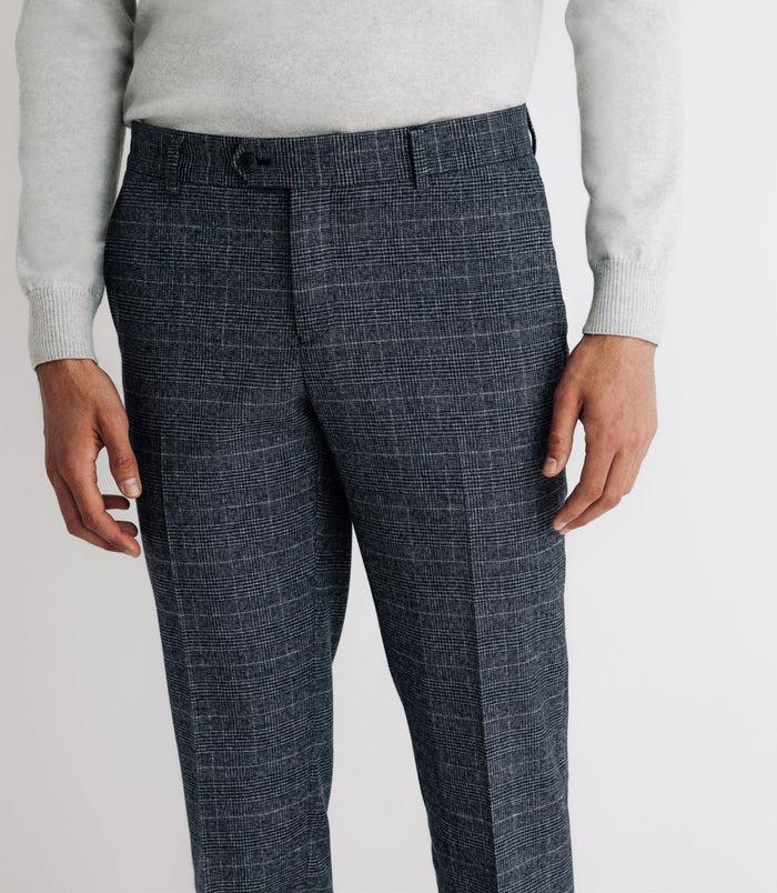 Izac Pantalon Ville Séparable à Carreaux Marine