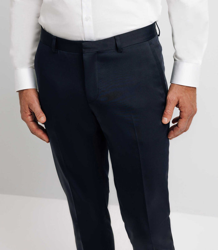 Izac Pantalon Ville Tissu Technique Marine