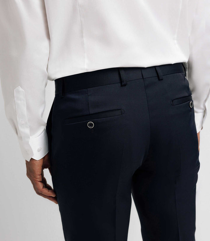 Izac Pantalon Ville Tissu Technique Marine