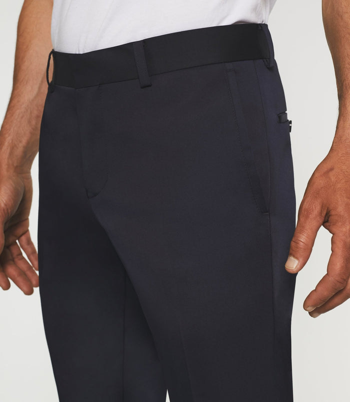 Izac Pantalon Ville Tissu Technique Marine FANACO