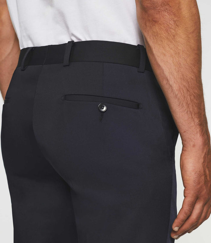 Izac Pantalon Ville Tissu Technique Marine FANACO