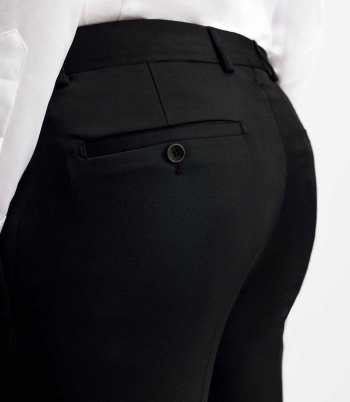 Izac Pantalon Ville Tissu Technique Noir