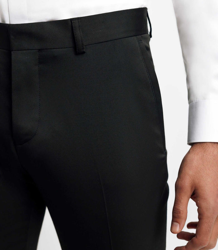 Izac Pantalon Ville Tissu Technique Noir