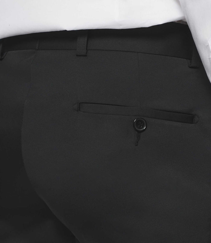 Izac Pantalon Ville Tissu Technique Noir FANACO