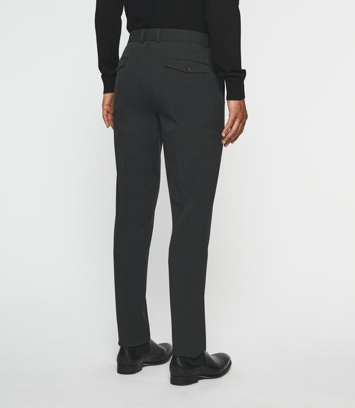 Izac Pantalon Ville Uni Bi-stretch Gris Moyen FAOR
