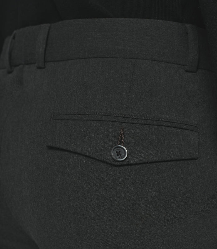 Izac Pantalon Ville Uni Bi-stretch Gris Moyen FAOR