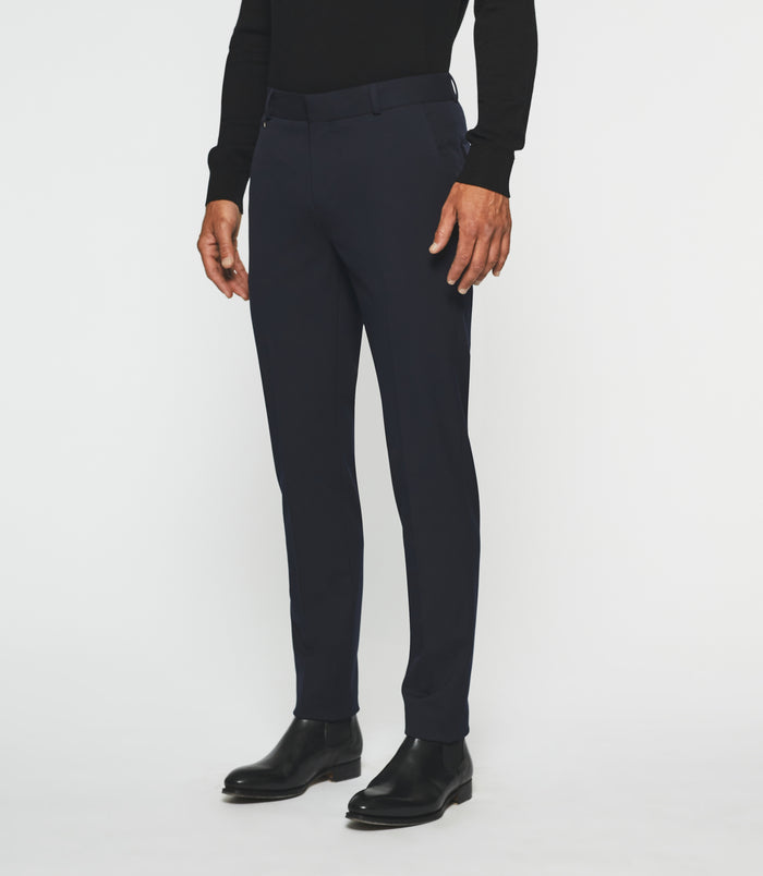 izac Pantalon ville uni bi-stretch marine FAOR