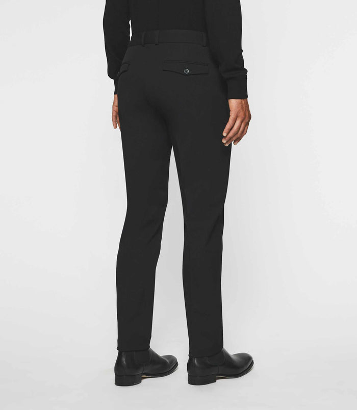 Izac Pantalon Ville Uni Bi-stretch Noir FAOR