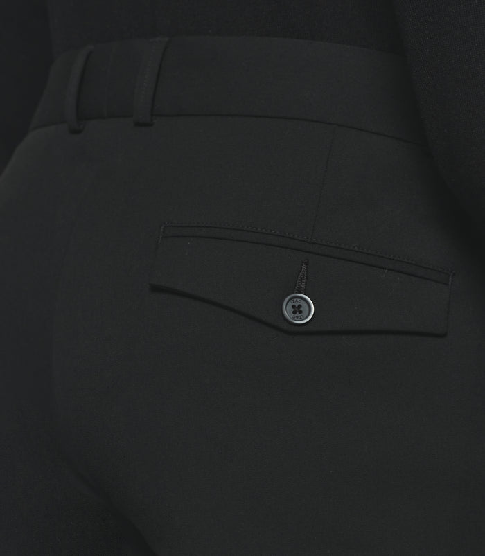 Izac Pantalon Ville Uni Bi-stretch Noir FAOR