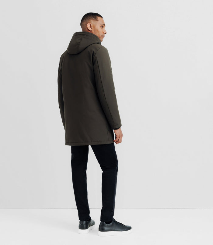 Izac Parka Avec Patch Kaki