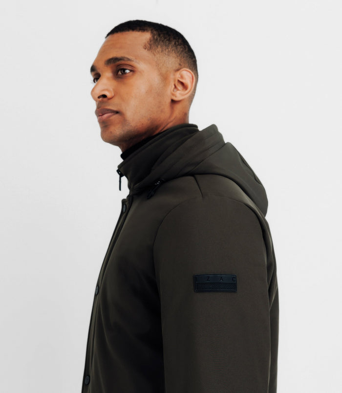 Izac Parka Avec Patch Kaki