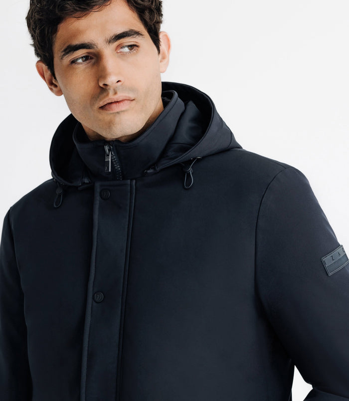 Izac Parka Avec Patch Marine