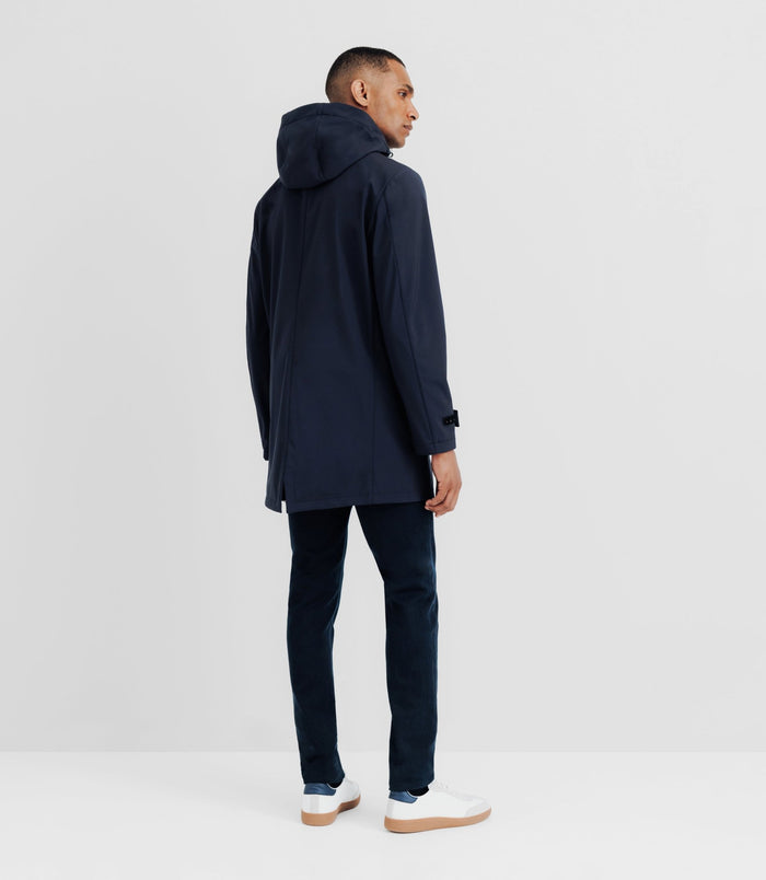 Izac Parka Col Montant Marine