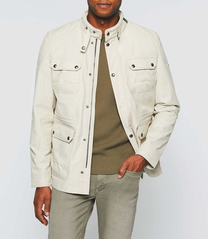 Izac Parka Courte Quatre Poches Mastic "Raf"