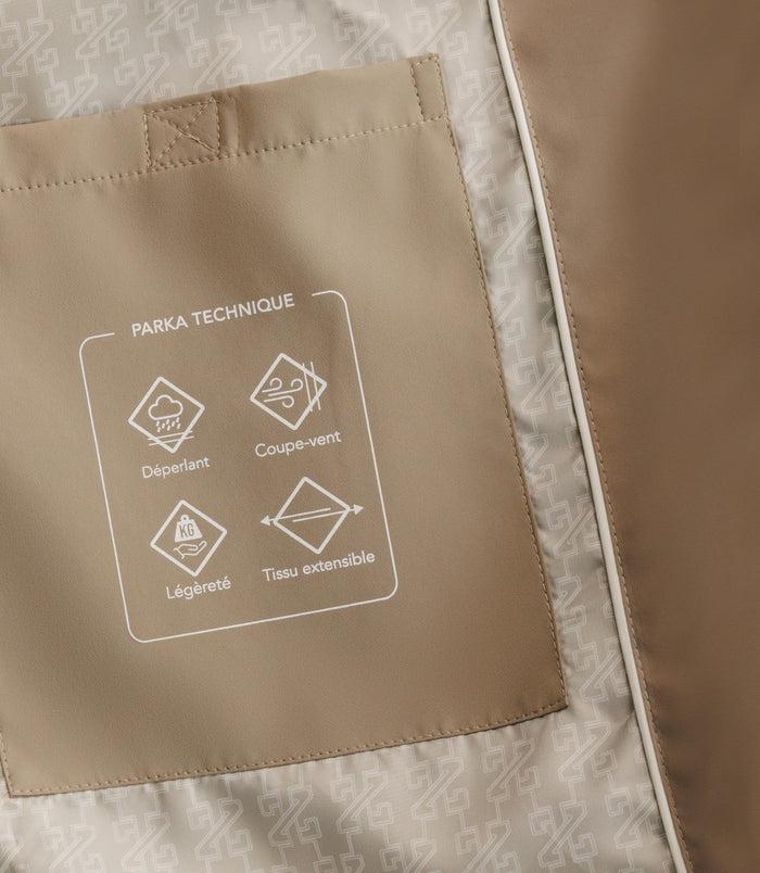Izac Parka Longue Et Légère Beige
