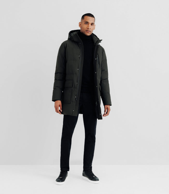 izac Parka longue kaki