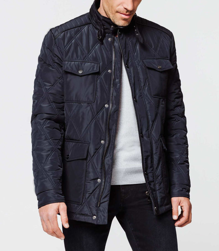 Izac Parka Matelassée Marine