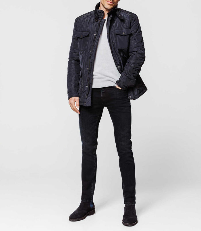 izac Parka matelassée marine
