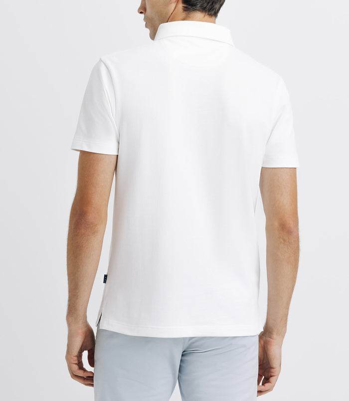 Izac Polo Avec Broderie Blanc
