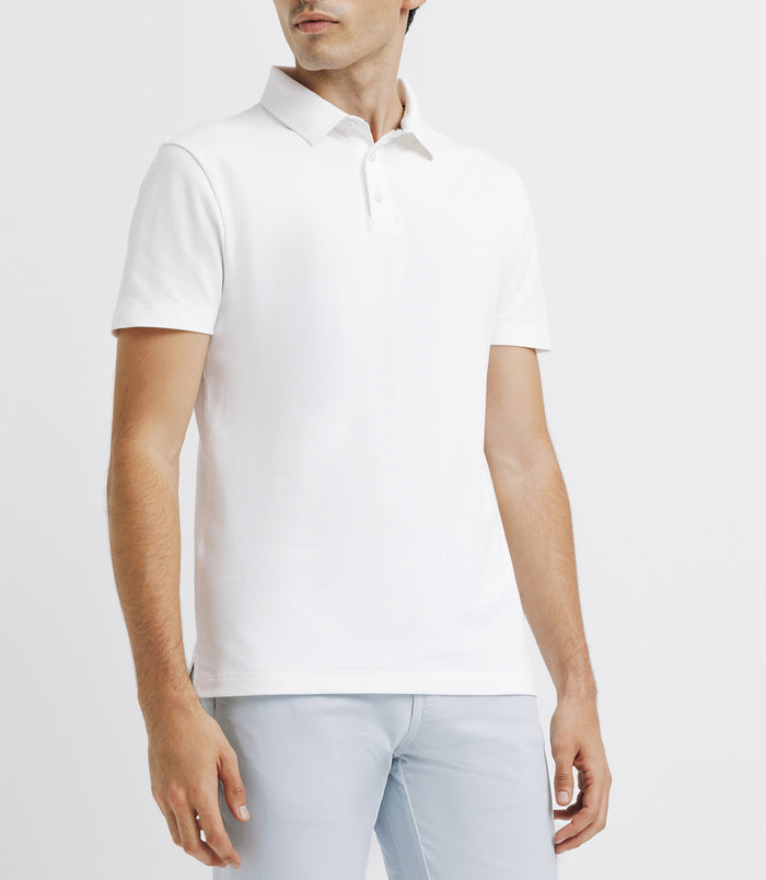 izac Polo avec broderie blanc