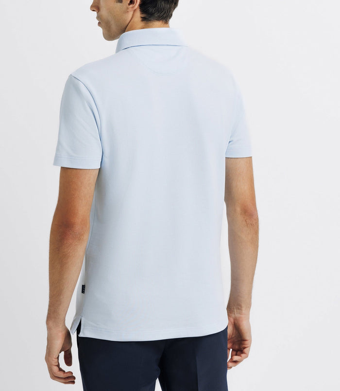 Izac Polo Avec Broderie Ciel
